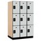 Salsbury Industries Wardrobe Locker, 45" W, 24" D, 76" H, (3) Wide, (9) Openings, Gray 23364GRY - alternate 1
